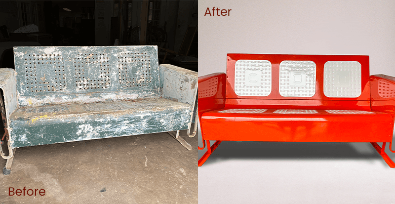 Patio furniture restoration shop services